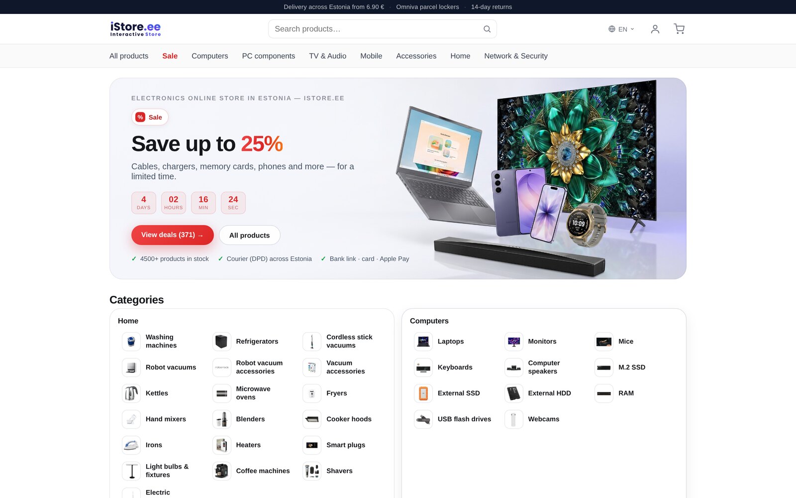 iStore.ee — website by iweb.eu